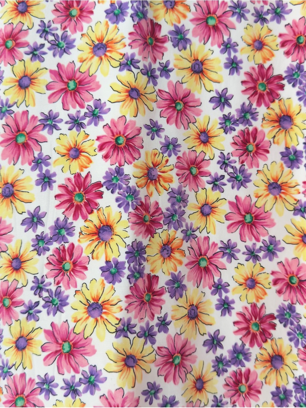 Vintage Talbots Silk Floral Maxi Skirt Womens 16 Button Up Cottagecore Colorful - Picture 4 of 11